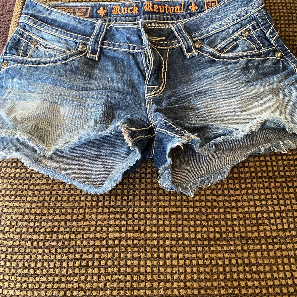 Rock Revival Blue Denim Women's Shorts